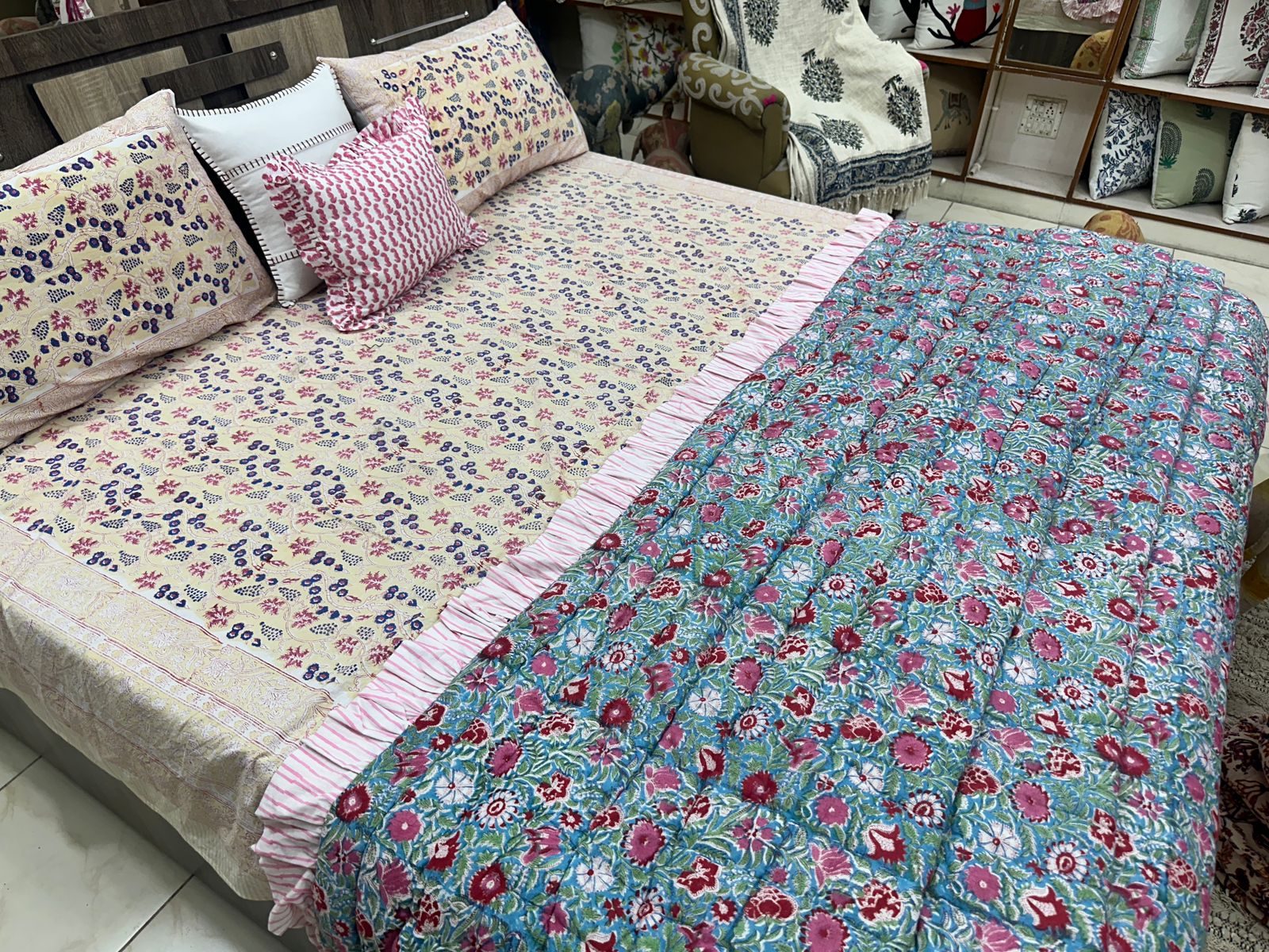 Govind Exports Hand Block Bedsheets